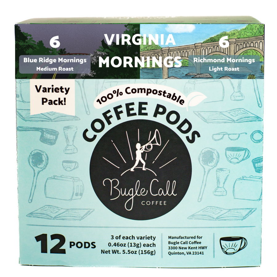 Compostable Single Serve Coffee Pods Bugle Call Coffee